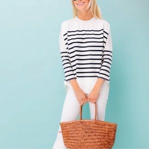 Pomander Place one size shirt. Navy and white. Never worn.